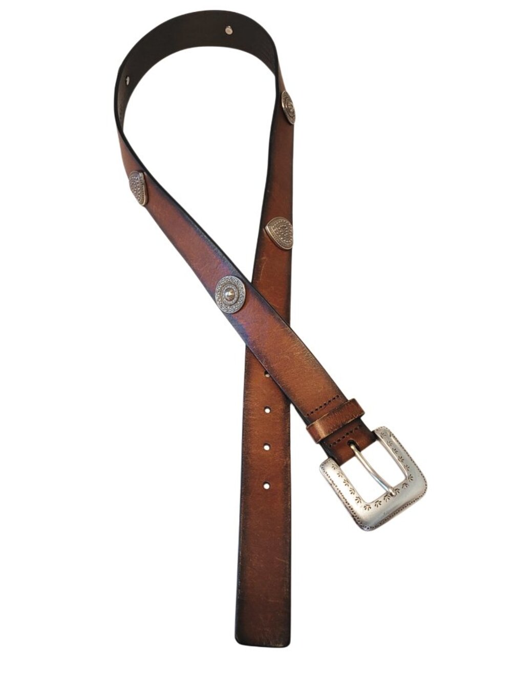 Fossil Leather Heart Concho Belt - Picture 2 of 8